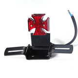 Plate LED Harley Chopper Bobber Cross Tail Light Lamp