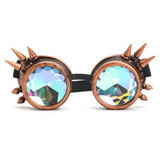 Rainbow Glasses 3 Colors Rave Crystal Goggles