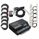 Emergency System Kit Warning Strobe Light Hazard Hide HID Bulbs 12V 6 160W Way