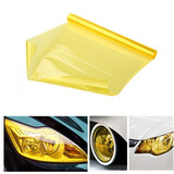 Golden Self Adhesive Decal Car Light Sheet Tint Vinyl Film Yellow Sticker