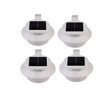 Light Wall Lamp Cool Solar Powered Garden Led Warm White Waterproof Black 3w