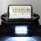 Truck Tail License Light 10-30V Trailer Number Plate Lamp For Car White LED