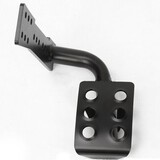 Foot Rest Unlimited Pedal 07-16 Jeep Wrangler JK Left Side Black Metal