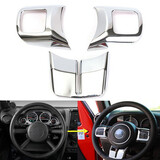 Molding Jeep Wrangler JK Steel Ring Wheel Cover Chrome Frame Trim