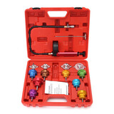 Detector 14Pcs Gasket Pressure Leak Radiator System Tester Test Cooling Kit Set