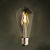 Led Filament Bulb E27 2200k St64 Ceramic Style Amber