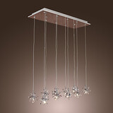 Modern/contemporary Feature For Crystal Metal Max 20w Dining Room Chrome Pendant Light