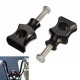 Aluminum Alloy Handlebar Bobber Chopper Harley Risers Cruisers Clamp Black