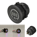 12V LED Meter Panel Digital Voltage Auto Car Motorcycle Display Socket Voltmeter