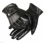Leather Touch Screen Winter Warm Gloves Sports Riding Skiing