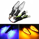 Blue 12V LED Motorcycle Turn Lights Indicators