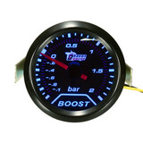 Press Boost Vacuum Turbo Bar LED Pointer Gauge Meter Universal Car Auto 2inch 52mm