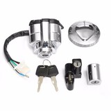Shadow Helmet Lock 600 750 Gas Cap Steel Ring Ignition Set For Honda VT VLX