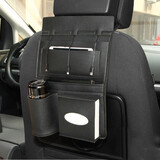 8Pin Multi-Pocket Car Seat Back Storage Bag Micro USB Charging Cable