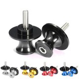 Swing Arm Motorcycle CNC Bobbins Spools Sliders Aluminum 6mm Stand Paddocks