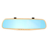 DVR Video Recorder Camera Rear View Inch HD 1080P Car Mirror Dual Lens Reversing