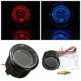 Celsius Red Blue Car LED Water Temperature Gauge 2 inch 52mm Universal