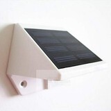 Wall Solar Powered White Garden Lamp Waterproof 0.6w 4-led