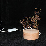 Creative Fawn Series Wood Nordic Animal Lamp Ikea Simple Night Light Birthday Gift