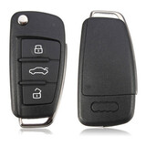 AUDI A3 A4 A6 3 Button Remote Key Shell A2 Folding Flip Case A6L