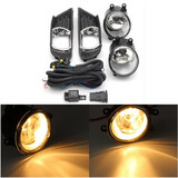 Fog Lights Clear Switch Lamp Pair Toyota Camry H11 Covers Front Bumper