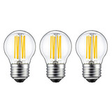 E26/e27 Led Filament Bulbs 220v-240v 3pcs Warm White G45 Cob Kwb 6w