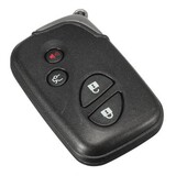 Uncut Key Case Shell LEXUS Remote Folding Car Flip Buttons Black
