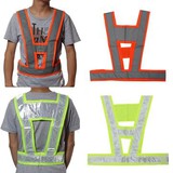 Visibility Jacket Reflective Stripes Safety Vest Traffic Security