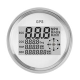 Speedometer Odometer GPS Gauge Digital Car Truck Motorcycle White 90mm Waterproof