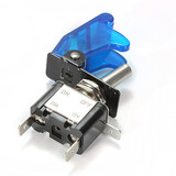 Blue Car Cover LED 5X 12V 20A SPST Toggle Rocker Switch Control