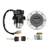 Tank Gas Cap Seat Lock SV650 Motor Ignition Switch Key Fuel Set For Suzuki GSXR600