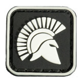 Glow Square Black Mini Tactical Army PVC King Patch