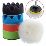 Set Kit Waxing Buffing Pads Compound Auto Car Drill Car Washing 3 Inch Drillpro