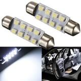 White Light Lamp 41MM Bulb Festoon Dome Map Interior LED Roof 1210 SMD