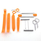 12pcs Door Clip Panel Car Radio Audio Trim Dash Removal Pry Tool Kit