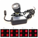Car Lamp In 1 Safety Warning Rear-end Patterns Light Motorcycle Taillight Laser Fog