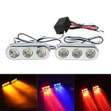 Blue Yellow Brake Driving Strobe Flashlightt Lamp Red 12V Car Motorcycle LED Tail