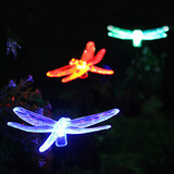 Light Solar Garden Dragonfly Stake Color-changing