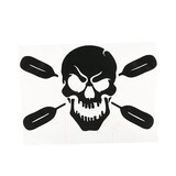 Decal Sticker Oars Kayak Paddle Fishing Skull Canoe Car Truck Vinyl