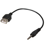 USB 2.0 Female AUX Audio Car MP3 Jack 3.5mm Male