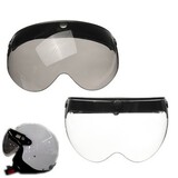 Snap Visor Flip Up Universal Lens Shield Open Face Helmet Motorcycle Helmet