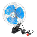 Clip On 8 Inch 24V Cooling Fan Mini Car Air with Cigarette Lighter