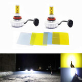 DIY Fog Headlight 20W Car Canbus Play H8 2000LM Color LED 2 X