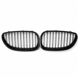 M5 E60 E61 Black Front Sport Pair Wide Kidney Grille Grill for BMW