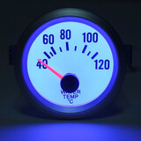 Face Electrical Water Temp Blue LED Gauge With New White