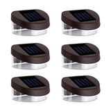 Outdoor Lighting Led Solar Lights Walkway Stair Par 6pcs Wall Lights