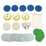 Car Felt White with 2 Wheels Kit Glass Polishing Cerium Oxide Powder