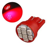 Red Super Bright LED Car Light Wedge Bulb T10 8-SMD Ultra