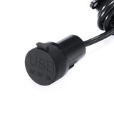 Dual USB Motorcycle Charger Circular 5V 2.1A Car With Light