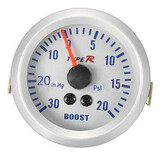Autometer Boost Vacuum Phantom White Pointer Meter Gauge 52mm